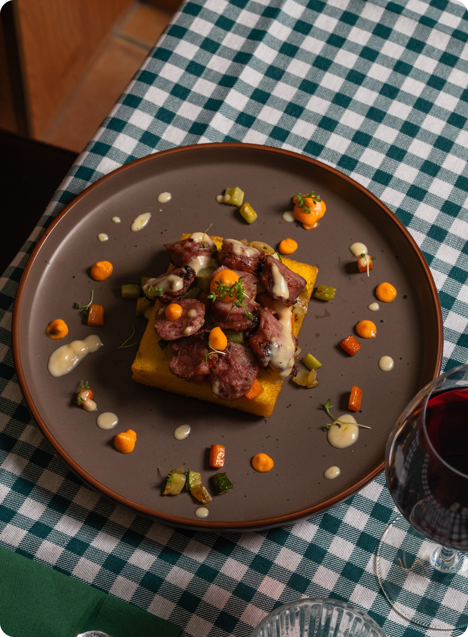 Restaurant Italien Vich Polenta Saucissetomates Min